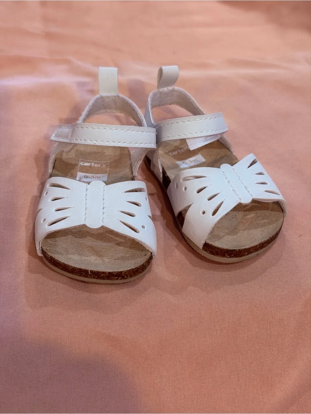 Bundle of 2: Carter’s Baby Girls Sandals- Size 0-3 months